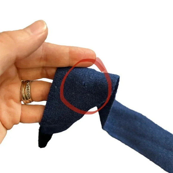 Eileen Fisher Navy Merino Wool Poncho Sweater With Sash XXS/XS - Picture 5 of 6